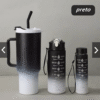 Kit 3 Garrafa Copo Agua Squeeze C/ Adesivos Lembretes beber Agua - Imagem 5