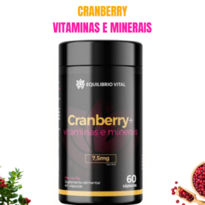 Cranberry Vitaminas e Minerais 60 Cápsulas